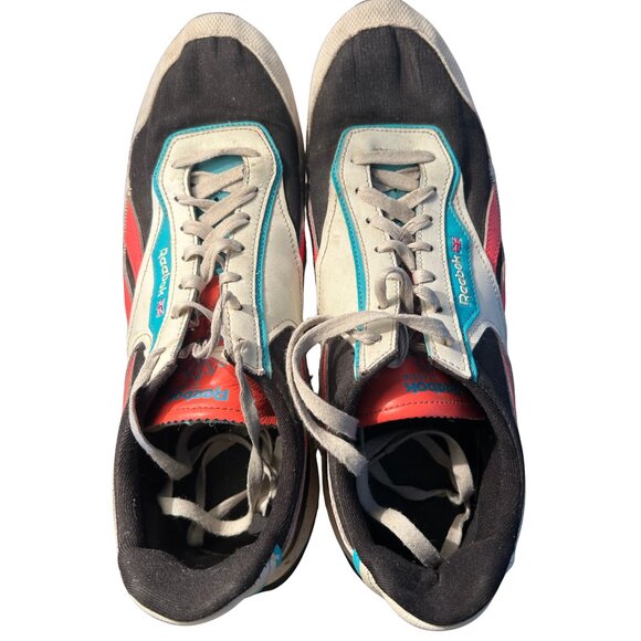 Size 13 - Reebok Classic Leather Legacy AZ Low White Black Orange - Picture 2 of 5